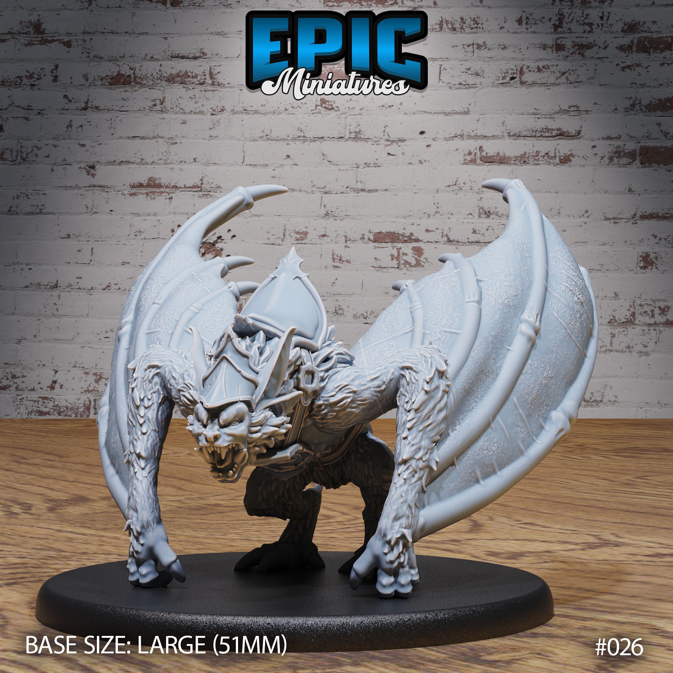 Orc Army Bat Mount / Flying Wild Animal / Undead Blood Drinker / Vampire Creature / Winged Night Beast / Evil Forest Monster / Woodland Encounter